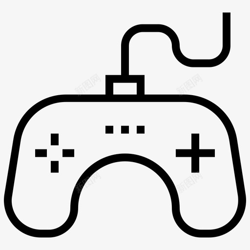 游戏板按钮控制板图标svg_新图网 https://ixintu.com 按钮 控制器 控制板 游戏 游戏控制台 游戏板 电子和设备线图标 系统
