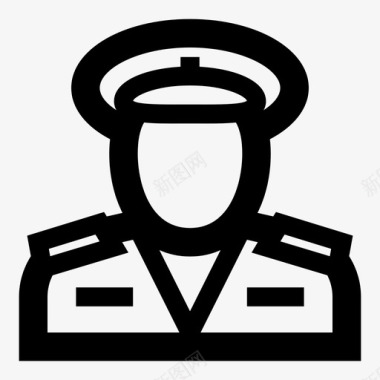 警察警官职业图标图标