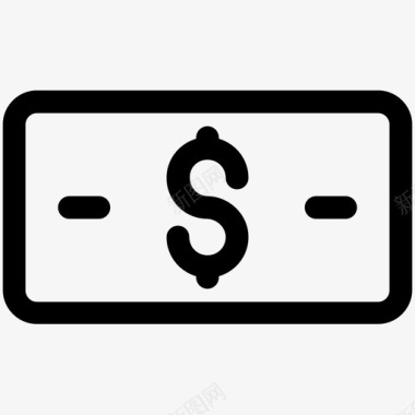 纸币钞票货币图标图标