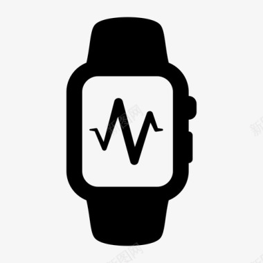 心跳手表苹果手表健身图标图标