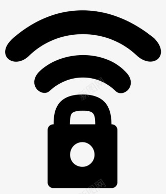 安全wifi连接互联网图标图标