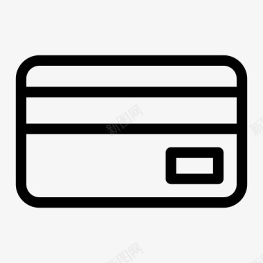 信用卡借记卡塑料图标图标