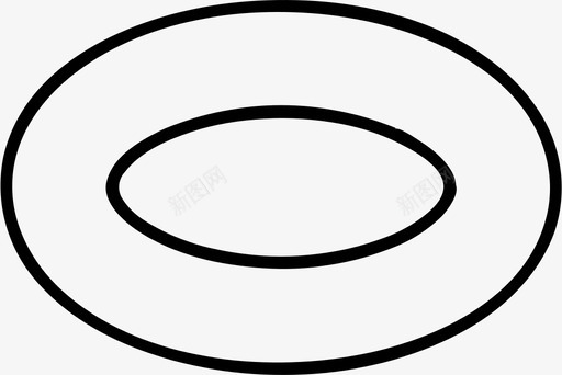圆环体三维等轴测图标图标