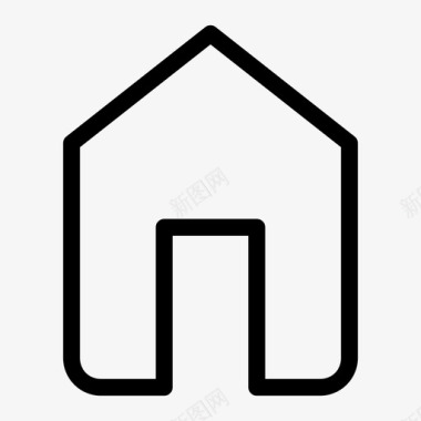 简单的房子地址住所图标图标