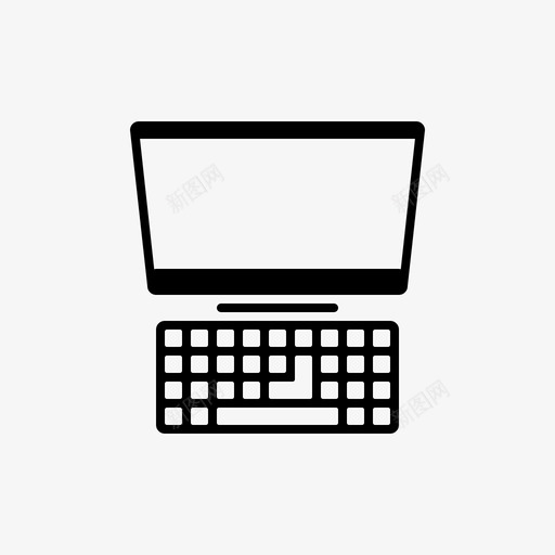 台式机计算机硬件图标svg_新图网 https://ixintu.com 办公设备 台式机 屏幕 显示器 硬件 计算机