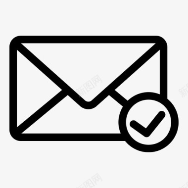 电子邮件接收计算机邮件信封图标图标