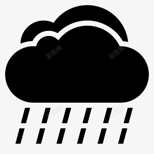 雨倾盆大雨小雨图标svg_新图网 https://ixintu.com 倾盆大雨 天气和灾害雕文 小雨 雨 风暴