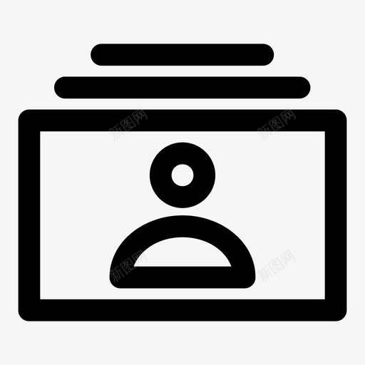 用户列表帐户卡图标svg_新图网 https://ixintu.com 卡 帐户 用户列表 界面 管理器 重办公