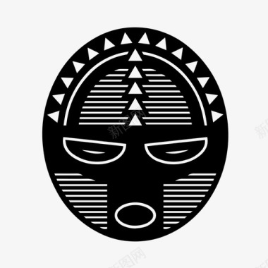 面具非洲脸图标图标