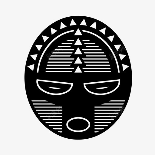 面具非洲脸图标svg_新图网 https://ixintu.com 加纳 土著 脸 非洲 非洲面具 面具
