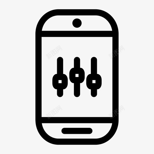 智能手机设置更改控制图标svg_新图网 https://ixintu.com 控制 智能手机设置 更改 滑块
