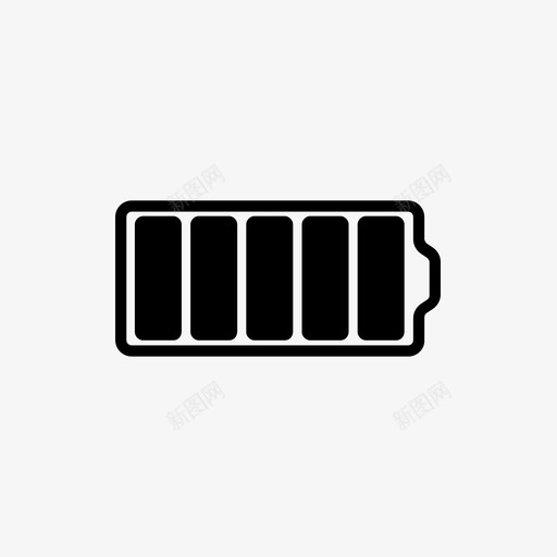 电池1电池电量低图标svg_新图网 https://ixintu.com 1 无线电电池 电池 电池电量低 移动
