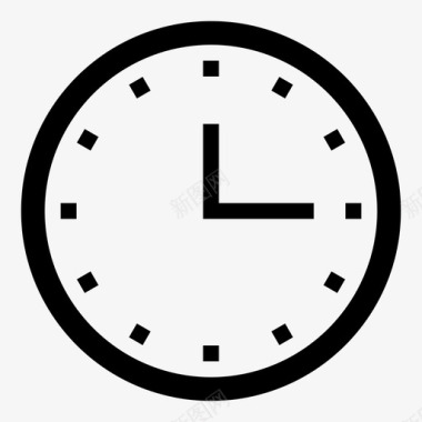 时钟十五分钟一刻钟图标图标