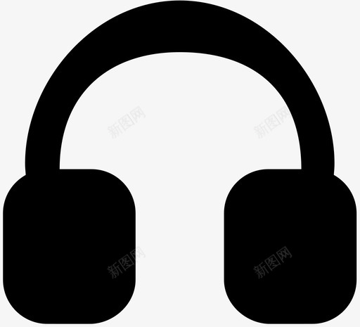 耳机配件音乐图标svg_新图网 https://ixintu.com 声音 物品 耳机 配件 音乐