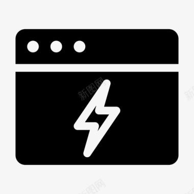 浏览器flash浏览器窗口lightning图标图标