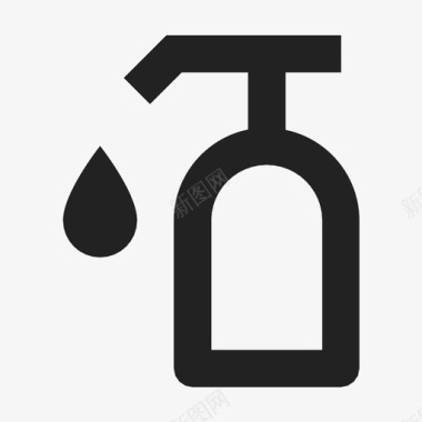 手肥皂洗手液分配器图标图标