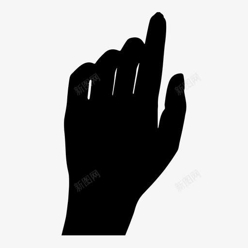 手互动左手图标svg_新图网 https://ixintu.com 互动 左手 手 手指 触摸