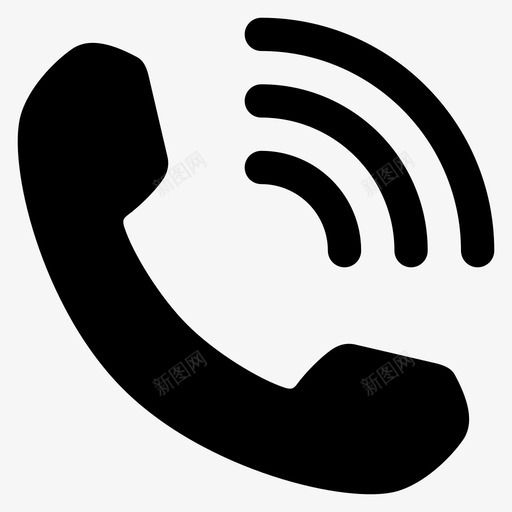 电话铃响电话手机图标svg_新图网 https://ixintu.com 大电话 手机 热线 电话 电话呼叫 电话铃响