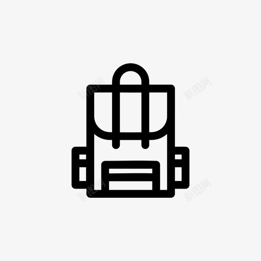 背包旅行东西图标svg_新图网 https://ixintu.com 东西 书包 升降机 携带 旅行 背包 轮子