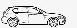 宝马标志宝马1系第二代汽车车轮图标高清图片