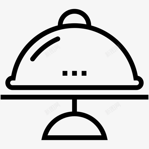 蛋糕盘蛋糕架盘子图标svg_新图网 https://ixintu.com 厨房用具线图标 大海 盘子 蛋糕架 蛋糕盘 餐具