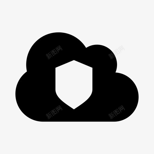 云安全云计算云服务图标svg_新图网 https://ixintu.com 云 云安全 云服务 云计算 天空