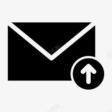 上传电子邮件检查邮件信件图标图标