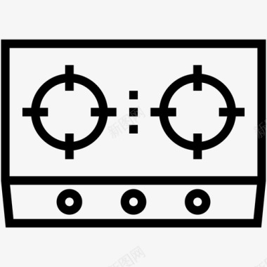 煤气炉烤箱炉灶图标图标
