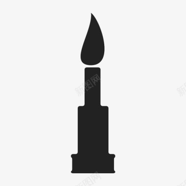 蜡烛蜡烛蜡照明图标图标