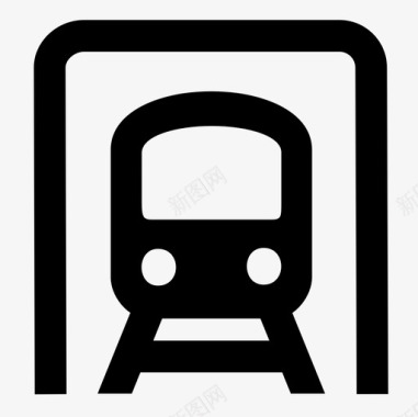 地铁轨道火车图标图标