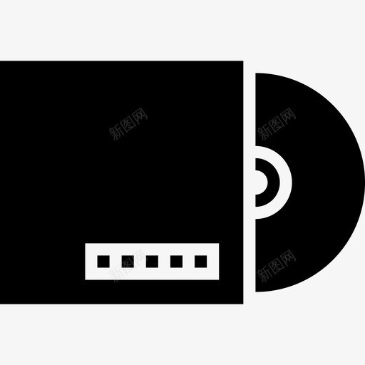 cd封面专辑音乐图标svg_新图网 https://ixintu.com cd封面 专辑 歌曲 音乐 音乐和音频字形