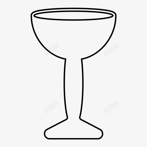 高脚杯杯子饮料图标svg_新图网 https://ixintu.com 奖杯 杯子 玻璃器皿 饮料 高脚杯