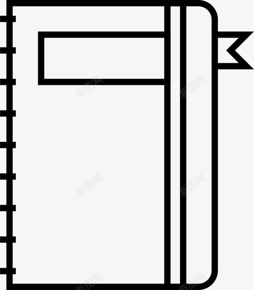 计划员返校日记图标svg_新图网 https://ixintu.com 学习用品 日记 笔记本 计划员 返校