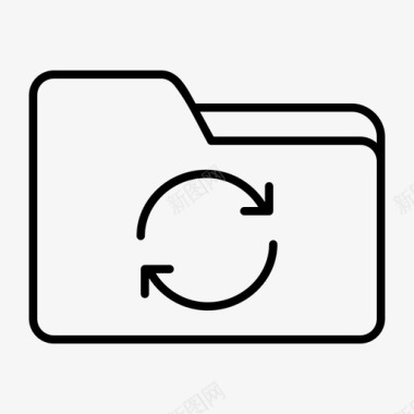 同步文件文件夹数据存储数据库图标图标