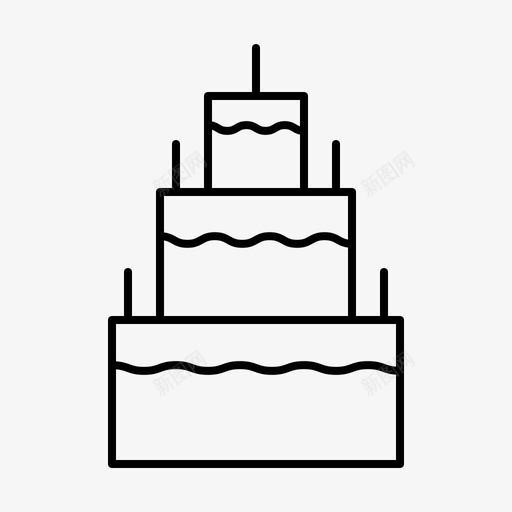 蛋糕假日结婚图标svg_新图网 https://ixintu.com 假日 婚礼 结婚 聚会 节日 蛋糕