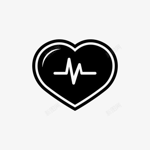 心跳脉搏听图标svg_新图网 https://ixintu.com 听 听诊器 心率 心脏 心脏病 心跳 脉搏 血压