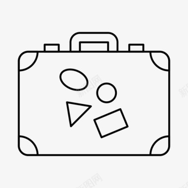 采购产品旅行袋旅行袋行李图标图标