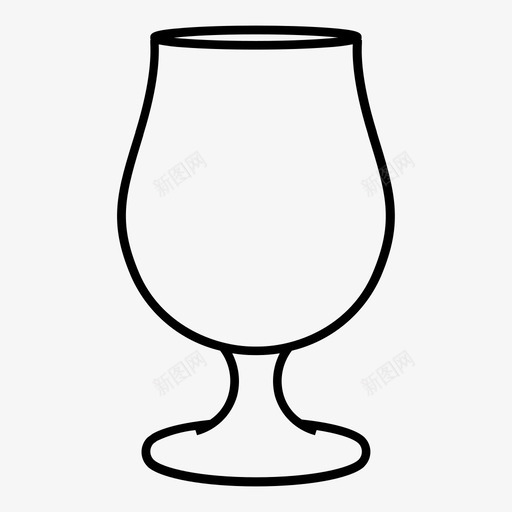 玻璃啤酒圣杯图标svg_新图网 https://ixintu.com 啤酒 圣杯 玻璃 玻璃器皿 白兰地