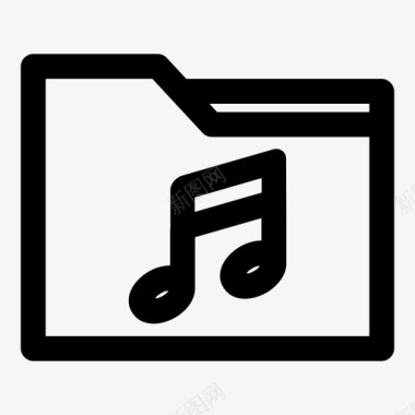 存档音乐收藏计算机文件夹图标图标