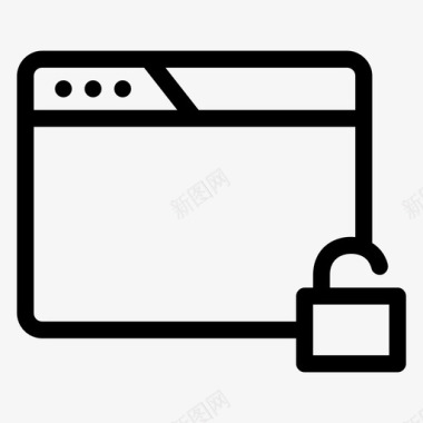 web浏览器解锁通知在线浏览器图标图标