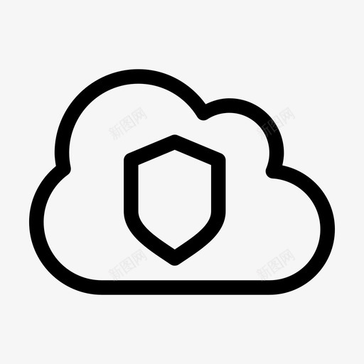 云安全云计算云服务图标svg_新图网 https://ixintu.com 云 云安全 云服务 云计算 天空