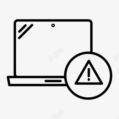 计算机警告警告文件错误图标图标