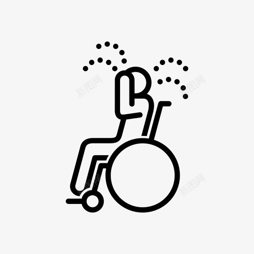 哭泣无障碍人图标svg_新图网 https://ixintu.com 人 哭泣 无障碍 轮椅 轮椅上