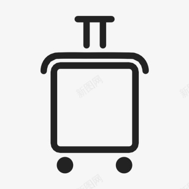 行李机场旅行图标图标