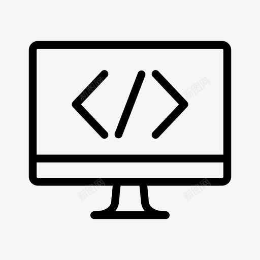 软件开发编码开发者图标svg_新图网 https://ixintu.com mac开发 windows开发 开发者 编码 软件开发 软件服务