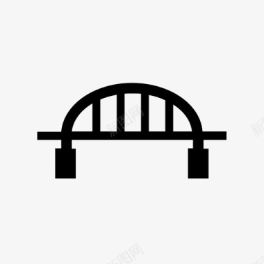 桥梁道口铁路图标图标