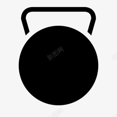 水壶铃健身健身房图标图标
