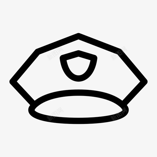 警帽警探警力图标svg_新图网 https://ixintu.com 法律媒介 警力 警员 警帽 警探