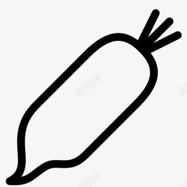 萝卜食物根图标图标