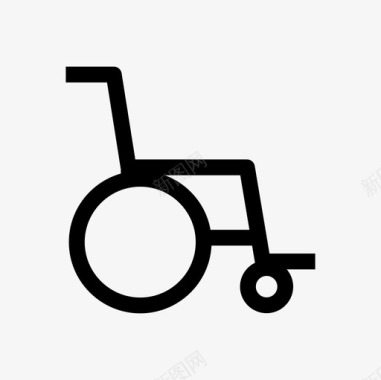 轮椅脉搏患者图标图标